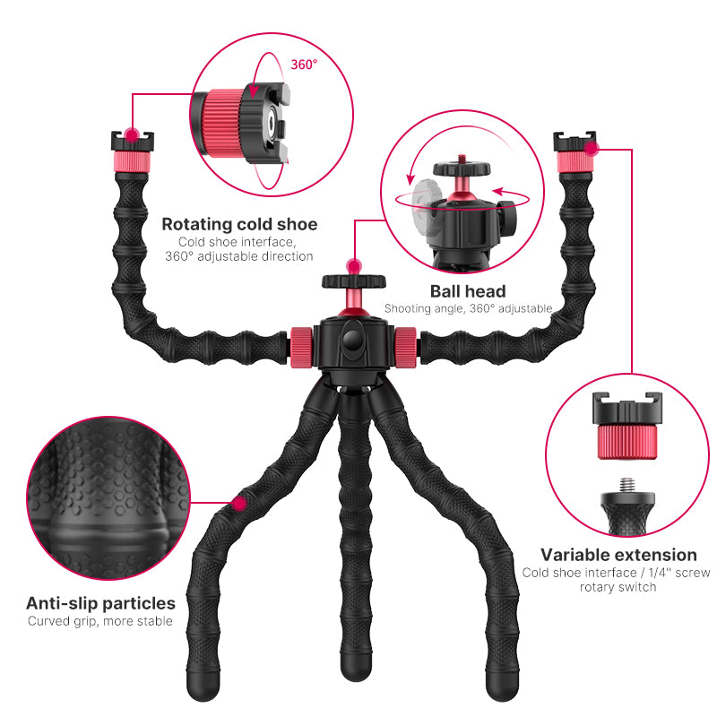 Double Arm Camera Tripod