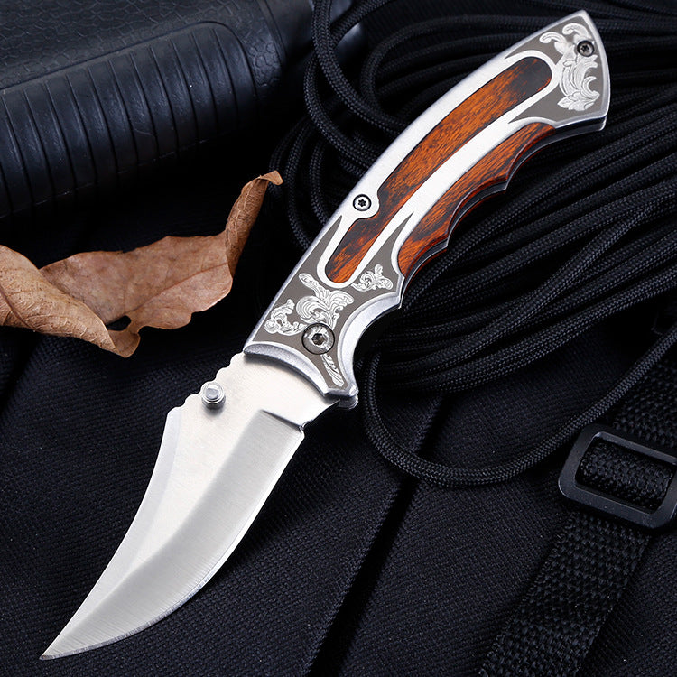 foldable survival knife for camping and hiking