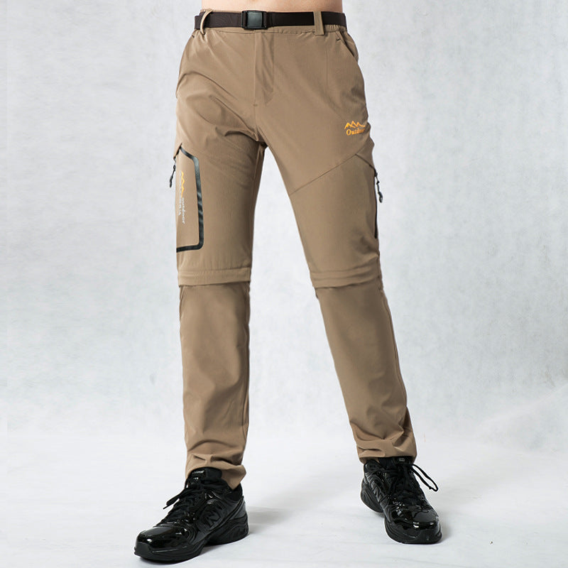 Men's Stretch Hiking Pants with Detachable Quick-Dry Shorts