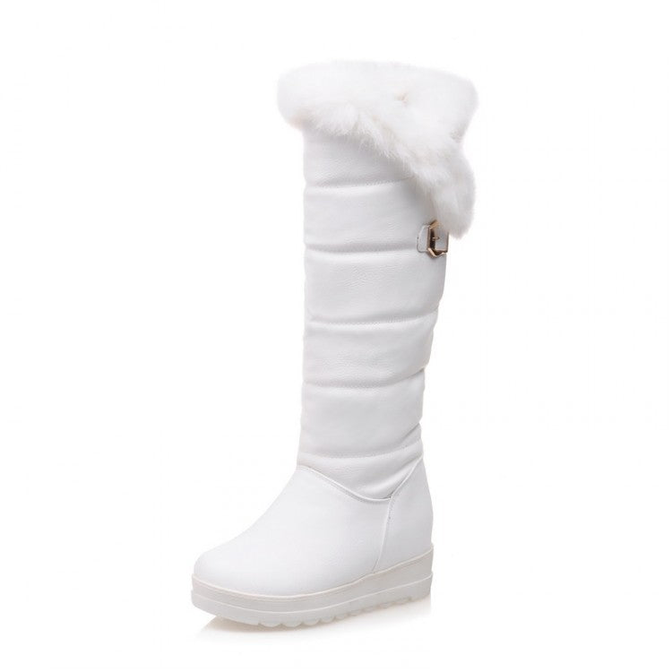 Rabbit Fur Platform Warm Snow Boots