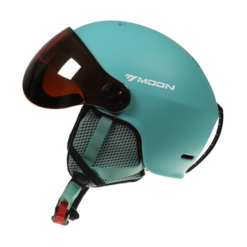 Adjustable Ski Helmet with Built-in Goggles