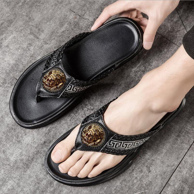 One Word Sandals Men's Flat Sandals For The Beach