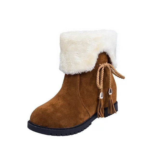 Ladies plus fleece snow boots