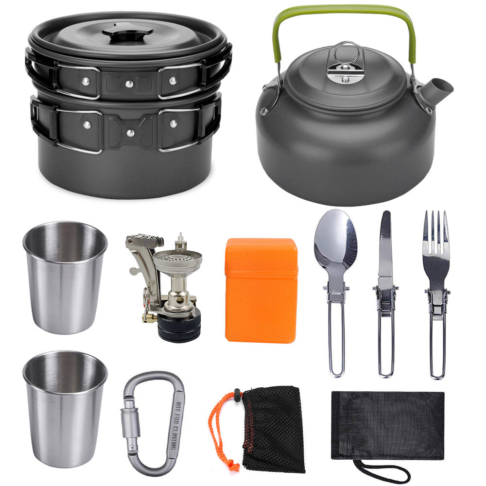 cookware set for camping and hiking