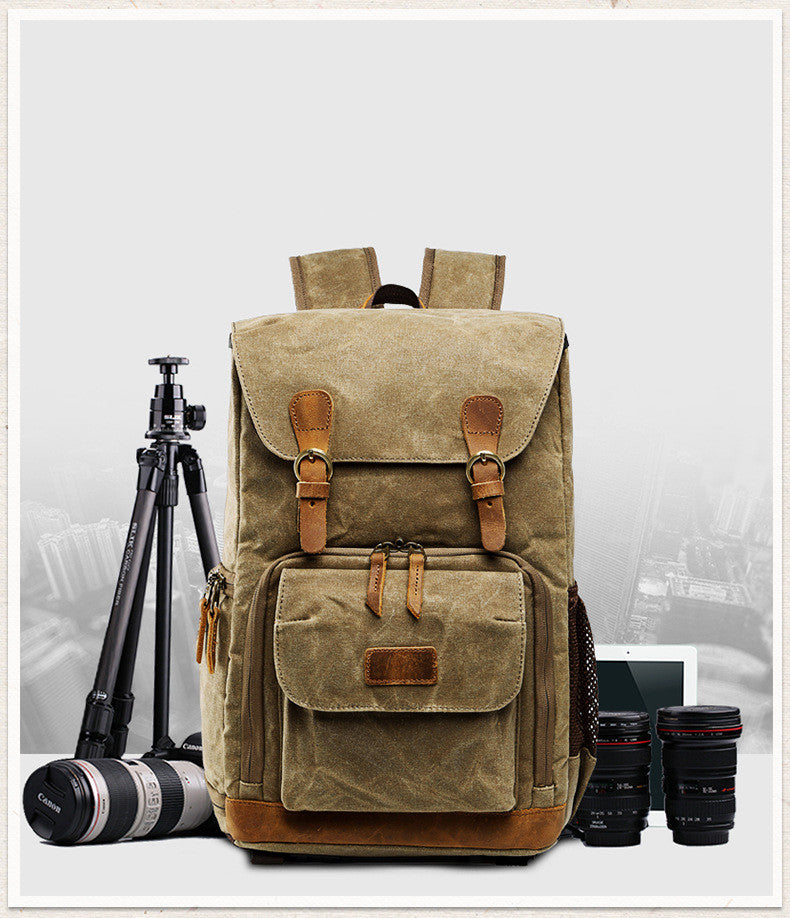 Large Capacity Cotton Camera Backpack 