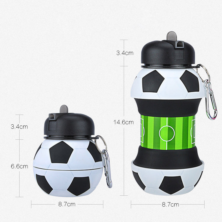 Camping water bottle with straw