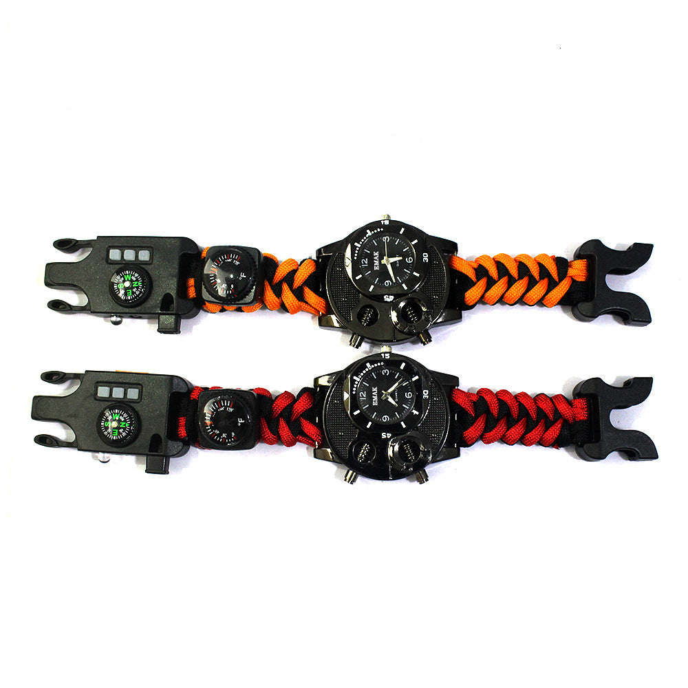 Paracord watch for outdoor survival