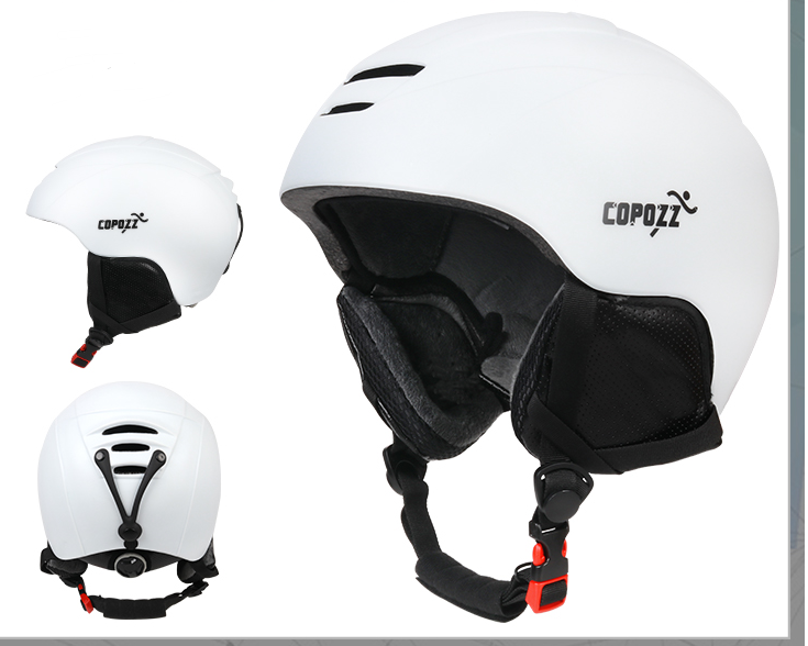 Lightweight COPOZZ Ski Snowboard Helmet with Removable Earpads