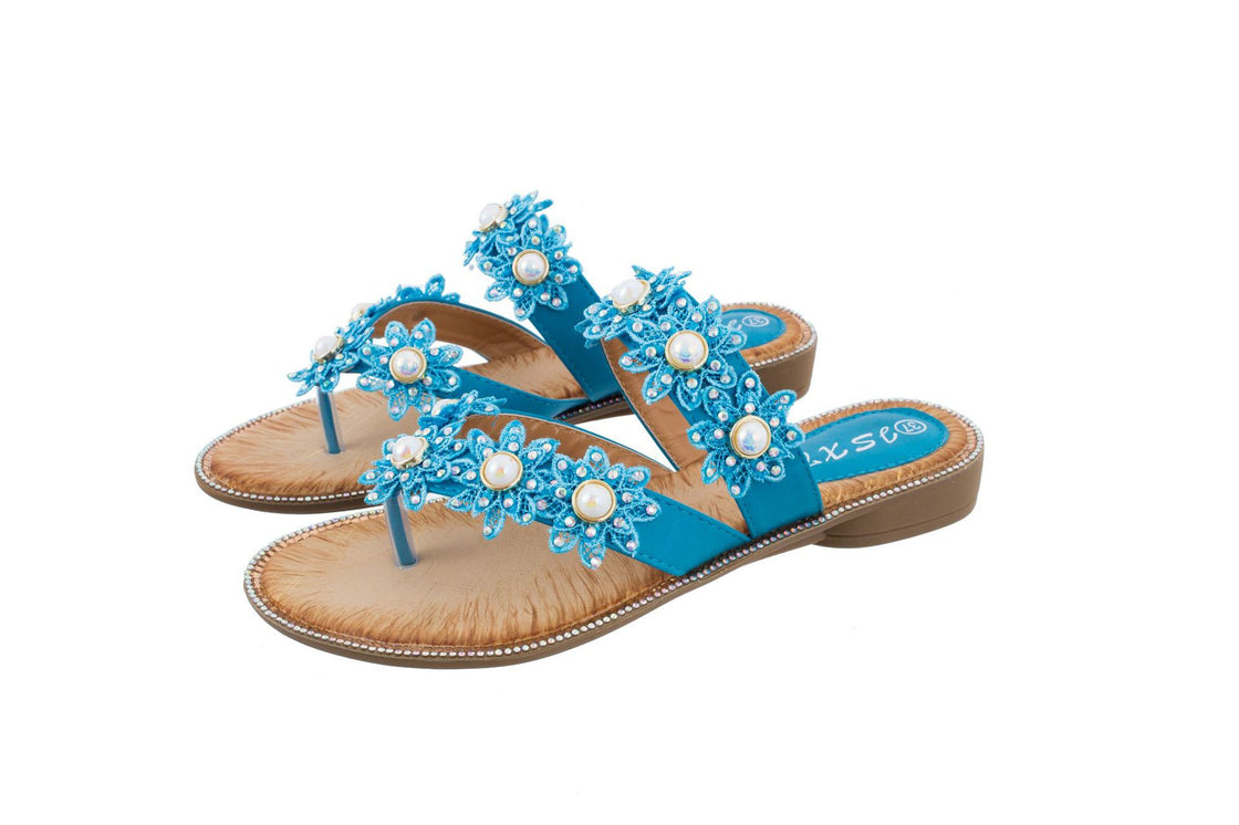 Point drilling women's sandals beach shoes