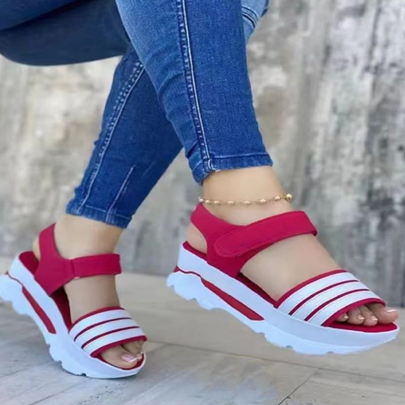 Summer New Wedge Plus Size Beach Roman Sandals