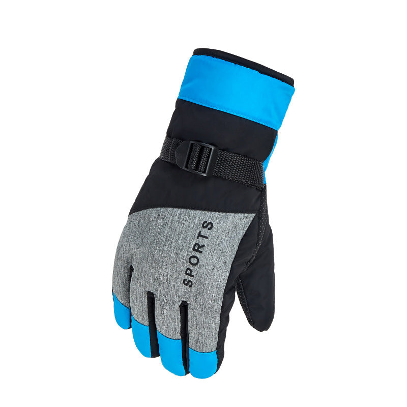 High-Quality Men's Ski Gloves with Thickened and Velvet Lining