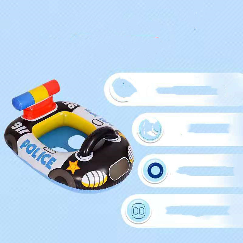 Inflatable Police Car Swim Ring