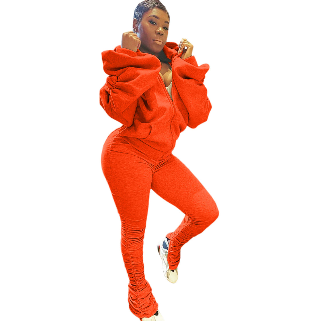 Women Sportswear 2 Pieces Set Long Sleeve Autumn Tracksuit