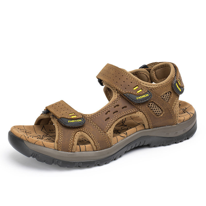 Summer Men's Sandals Velcro Beach Shoes