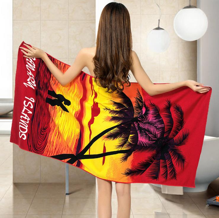 Vibrant Printed Microfiber Towel 