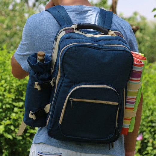 Travel Daypack with Tableware Set