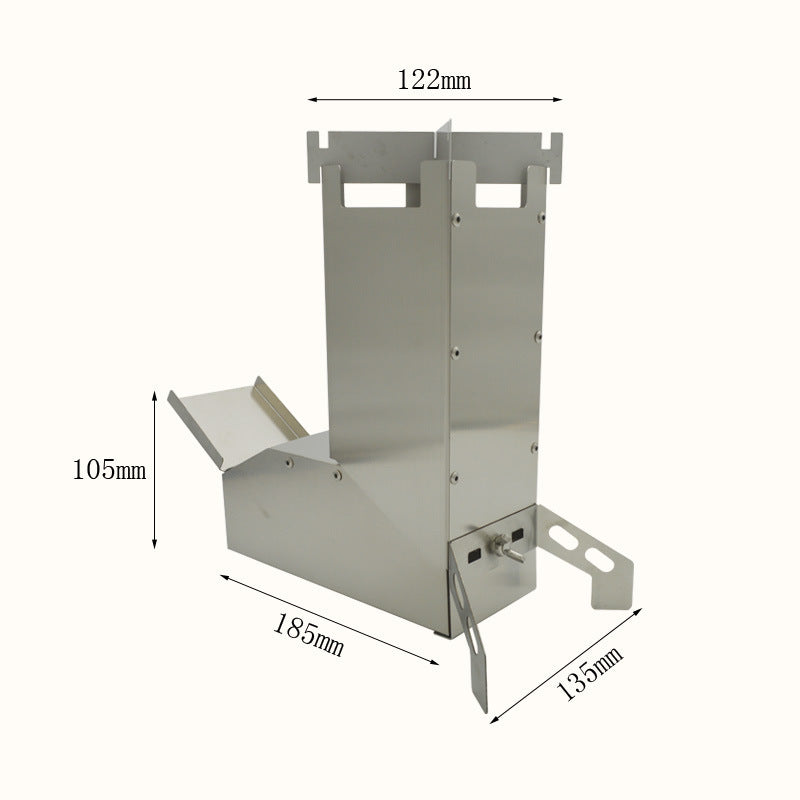 Stainless Steel Wood Stove -Outdoor Cooking