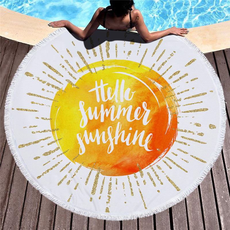 Printed Microfiber Beach Towel 