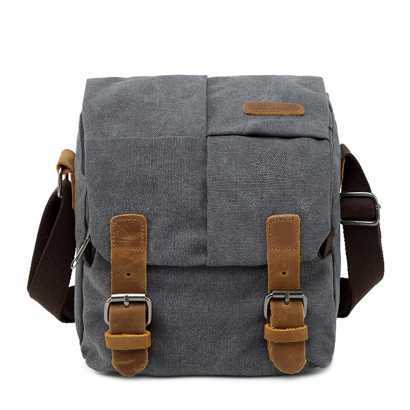 Single-Shoulder Canvas SLR Camera Bag