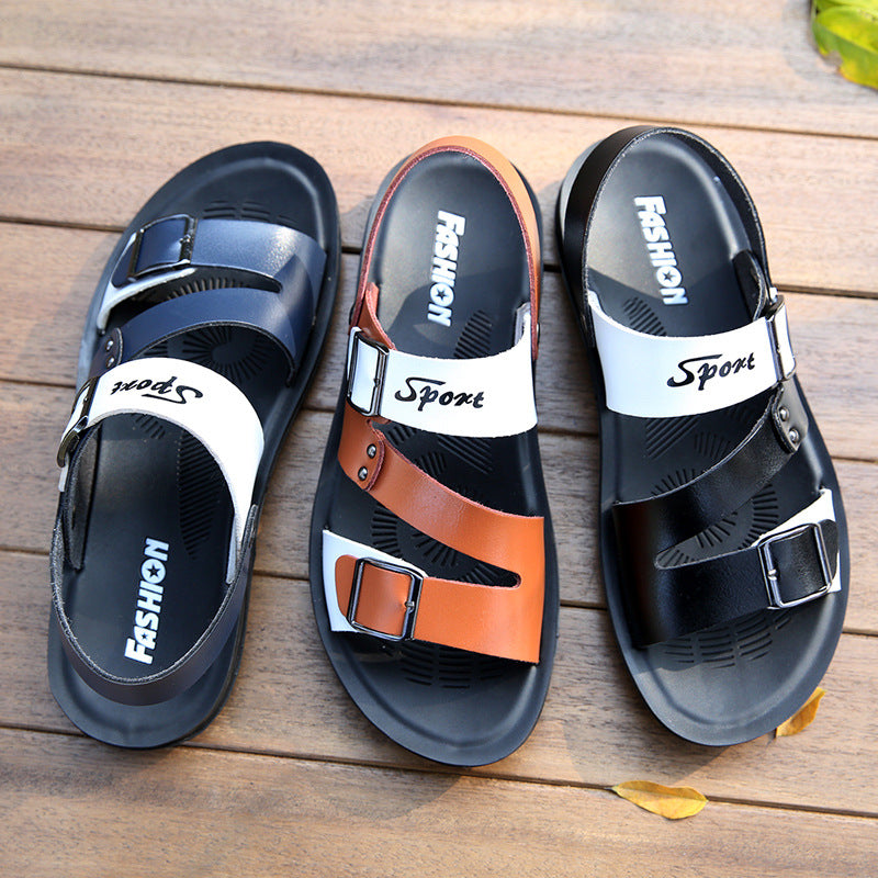 Color block beach shoes men's sandals