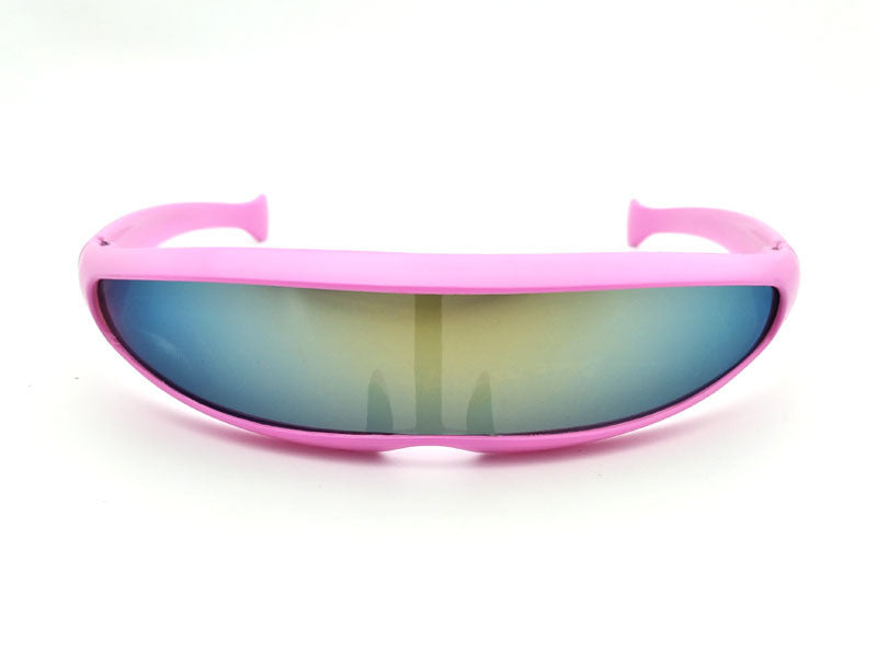 Personality Sunglasses Laser Glasses Men Women Sunglass Robots Silver Lens Sun Glasses Men's Driving Goggles Glasses