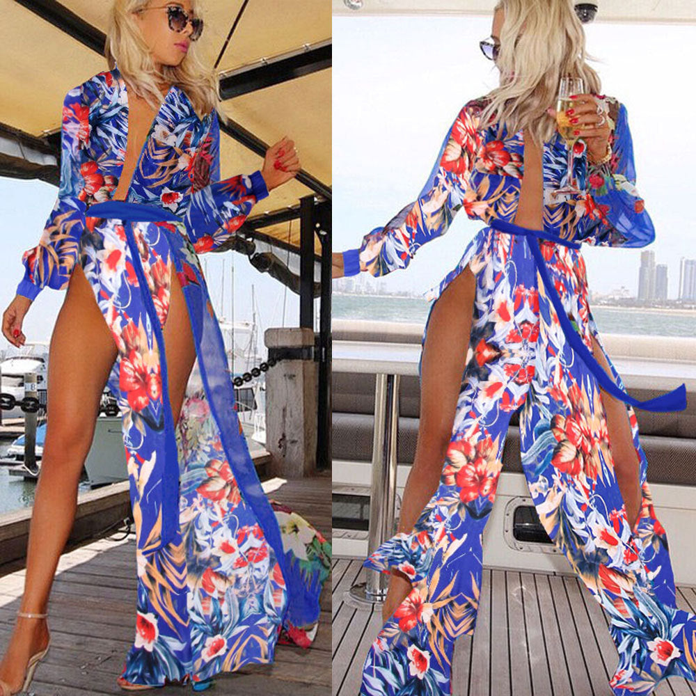 Women's suit color beach dress