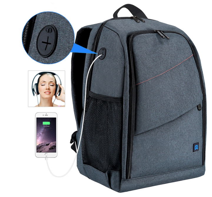 Camera Bag with headphone hole