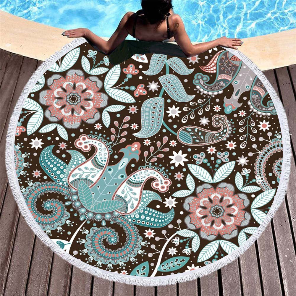 Circular Macharo Microfiber Beach Towel - Stylish and Functional