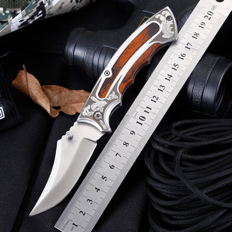 foldable survival knife for camping and hiking