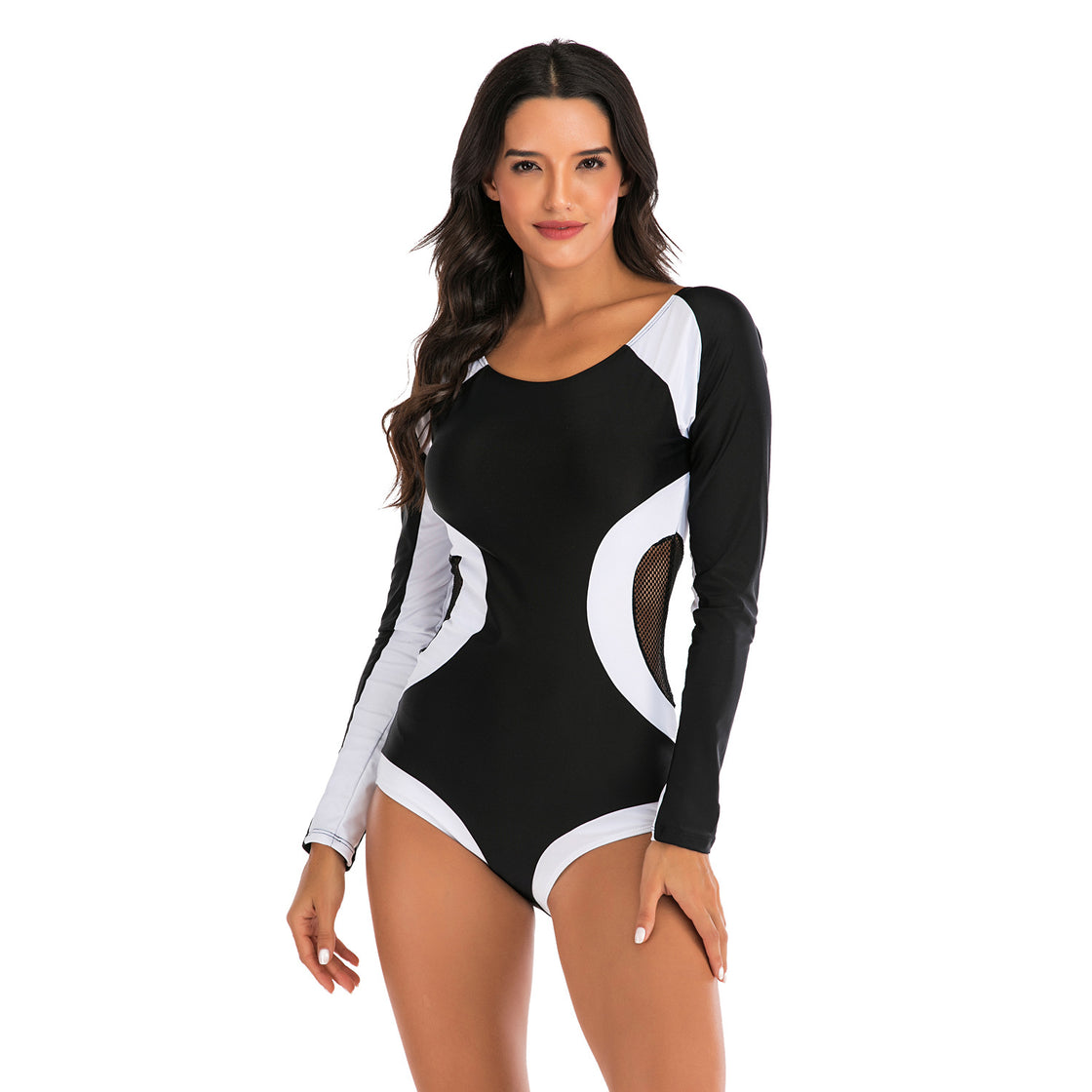 One-piece long sleeve surfing suit