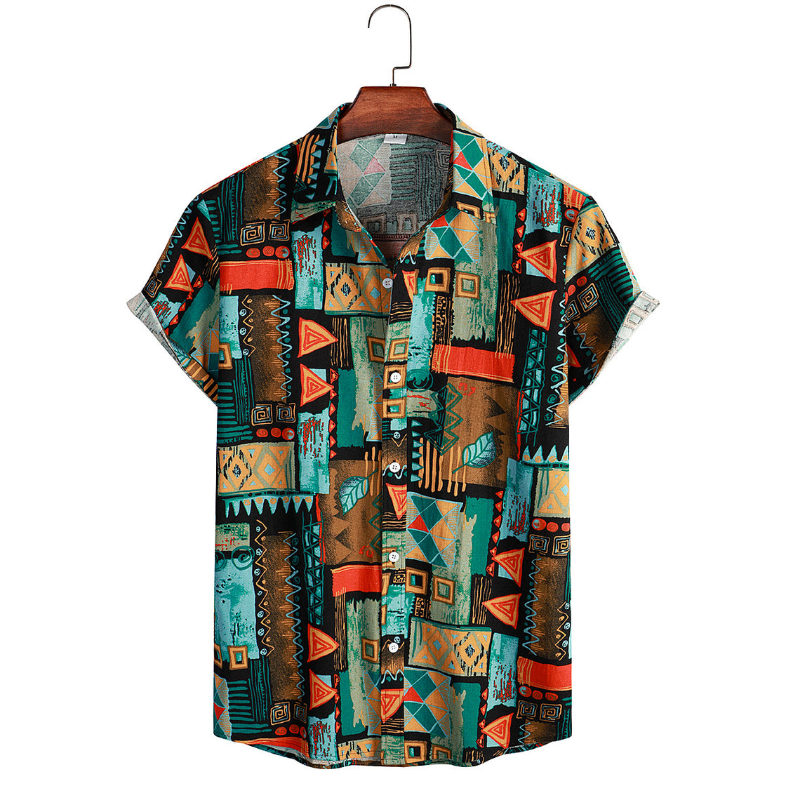 Hawaiian Beach Style Short Sleeve Floral Shirt