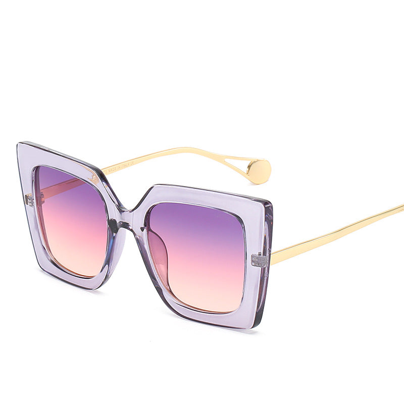 Big Frame Ladies Sun-shading Glasses Fashion Street Fashion Catwalk Sunglasses