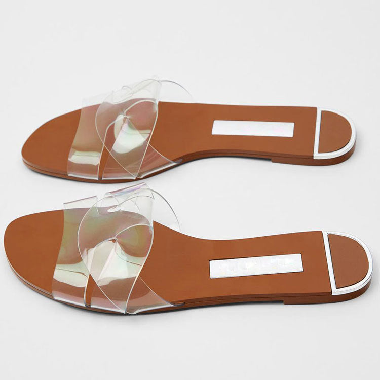 Flat Sandals And Slippers Summer Simple Beach Sandals For Outer Wear