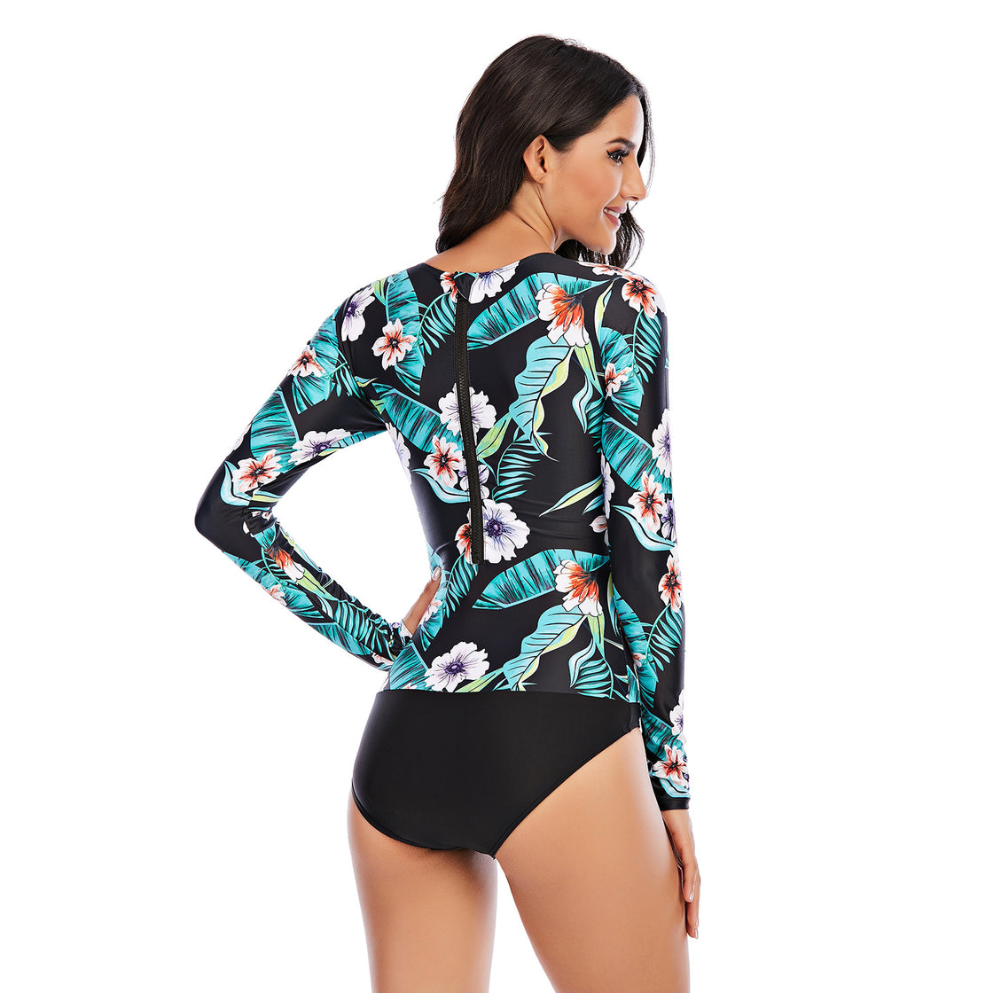 One-piece long-sleeved surfing suit