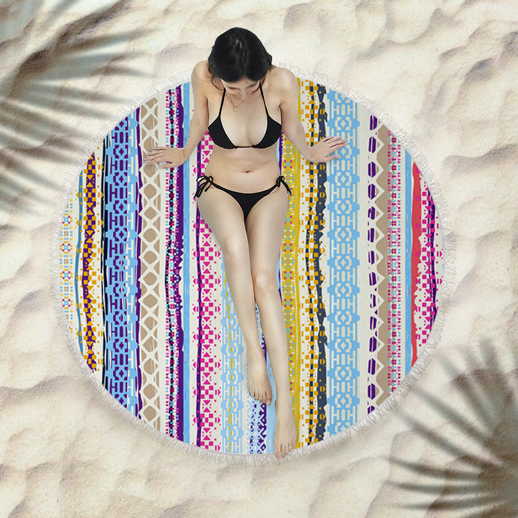 Multi-Purpose Round Bath Towel for Beach and Beyond