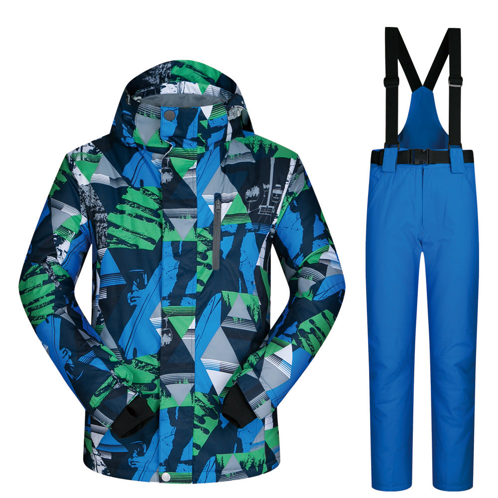 Single and Double Board Men's Ski Suit for All Types of Winter Sports