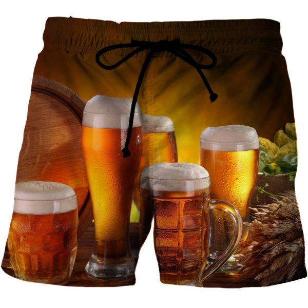 Shorts Casual 3d Digital Printing Beach Pants Men's Shorts