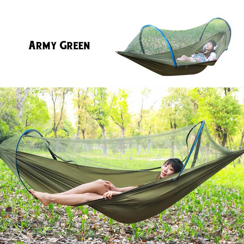 Portable 2 Person Hammock with Mosquito Net - Perfect for Camping and Hiking