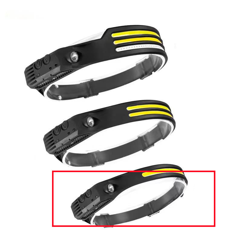 LED Induction Riding Headlamp Flashlight