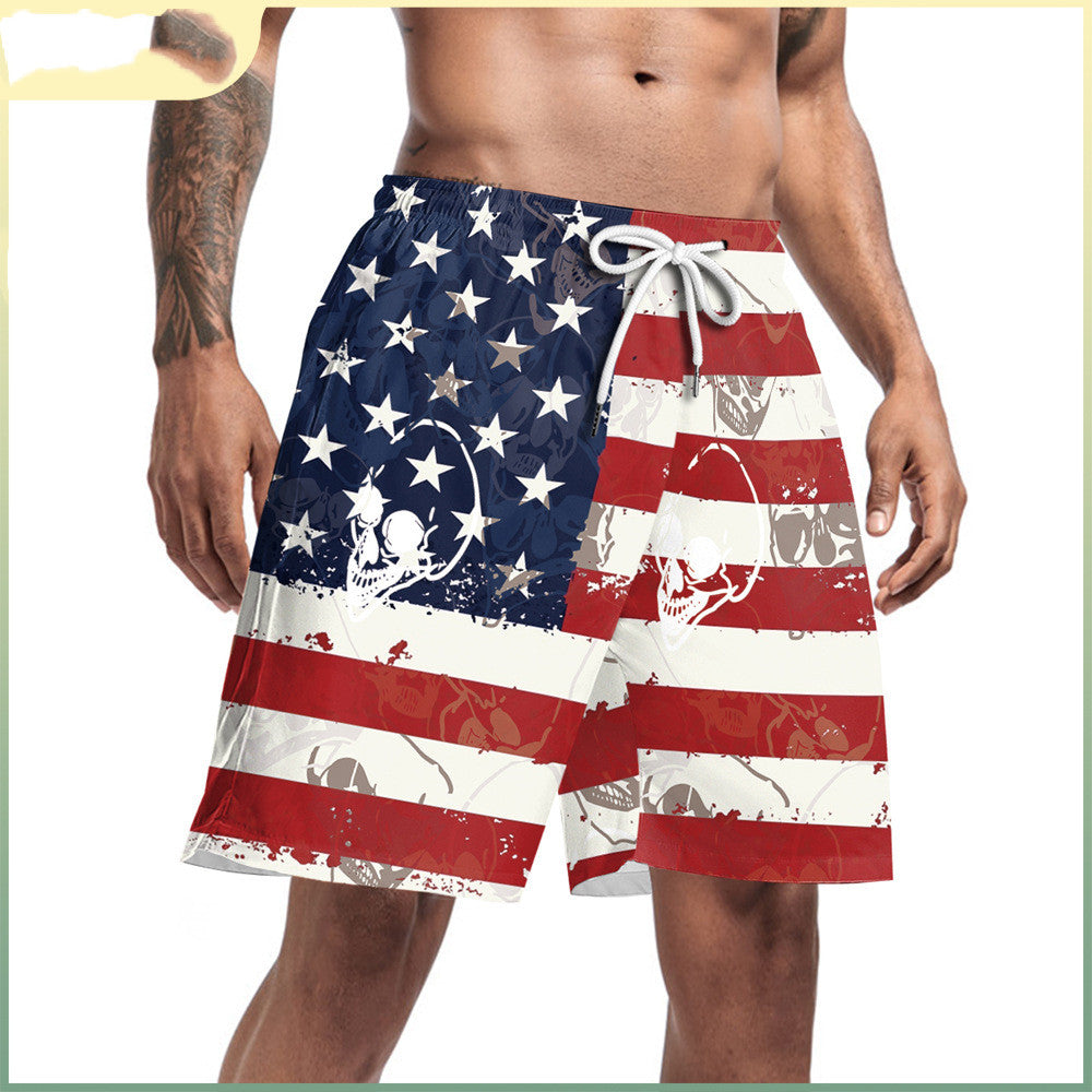 New Summer Men's Five-point Surfing Casual Beach Shorts