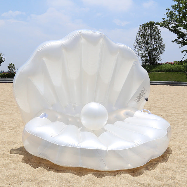 Inflatable Shell Pearl Giant Pool Float