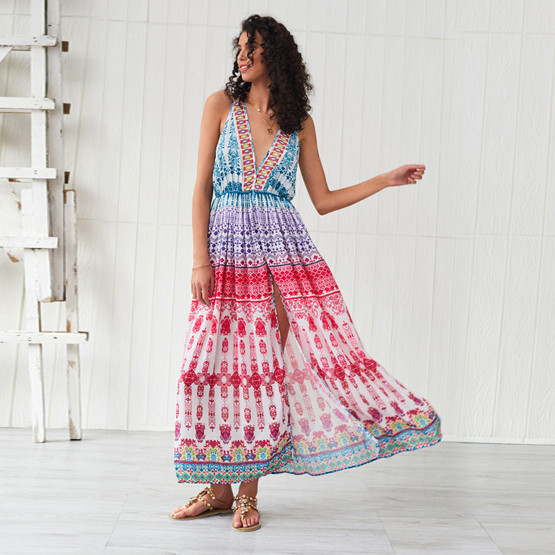 Bohemian Swing Long Beach Dress