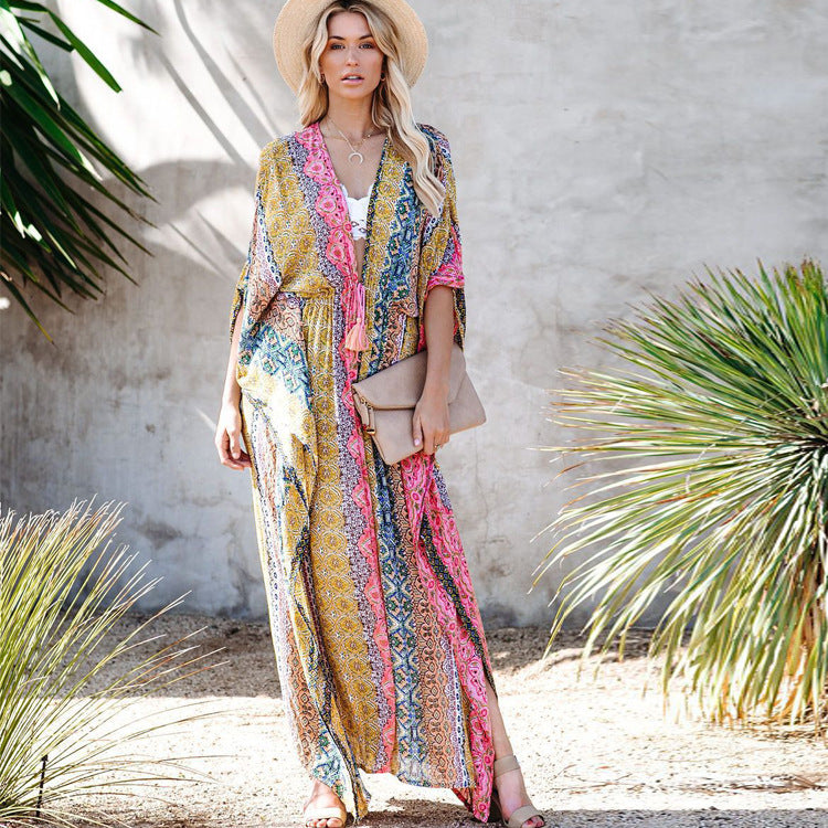 Loose Beach Blouse And Gown Holiday Sun Protection