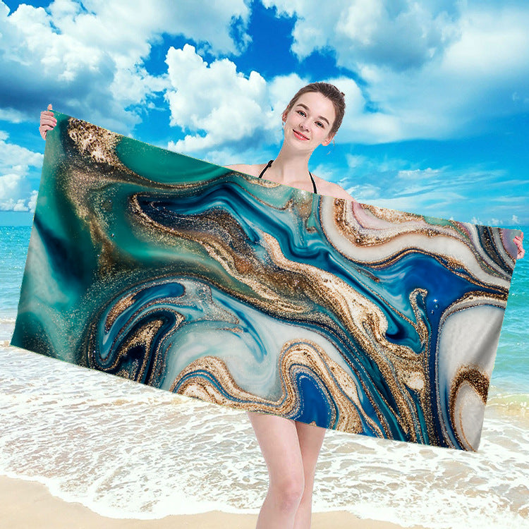 Quick-Drying Microfiber Beach Towel for Wiping Sweat