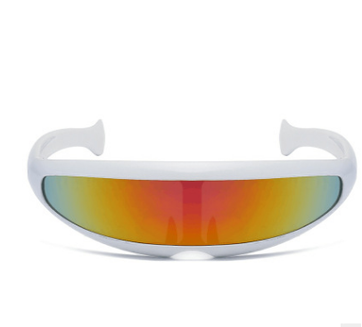 Personality Sunglasses Laser Glasses Men Women Sunglass Robots Silver Lens Sun Glasses Men's Driving Goggles Glasses