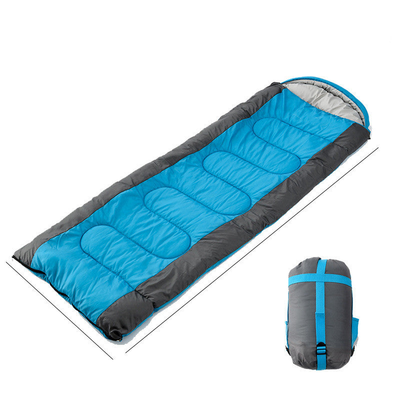 Interlocking hooded Envelope sleeping bag