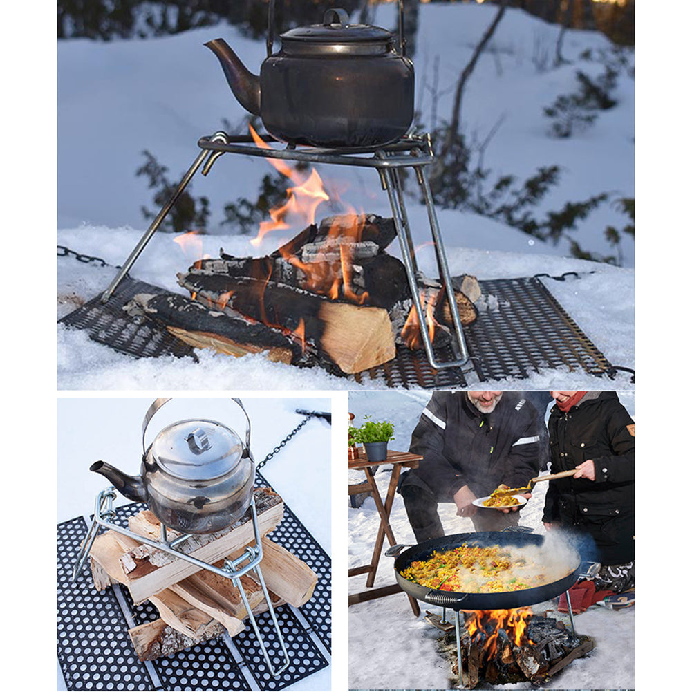 Aluminum campfire tripod