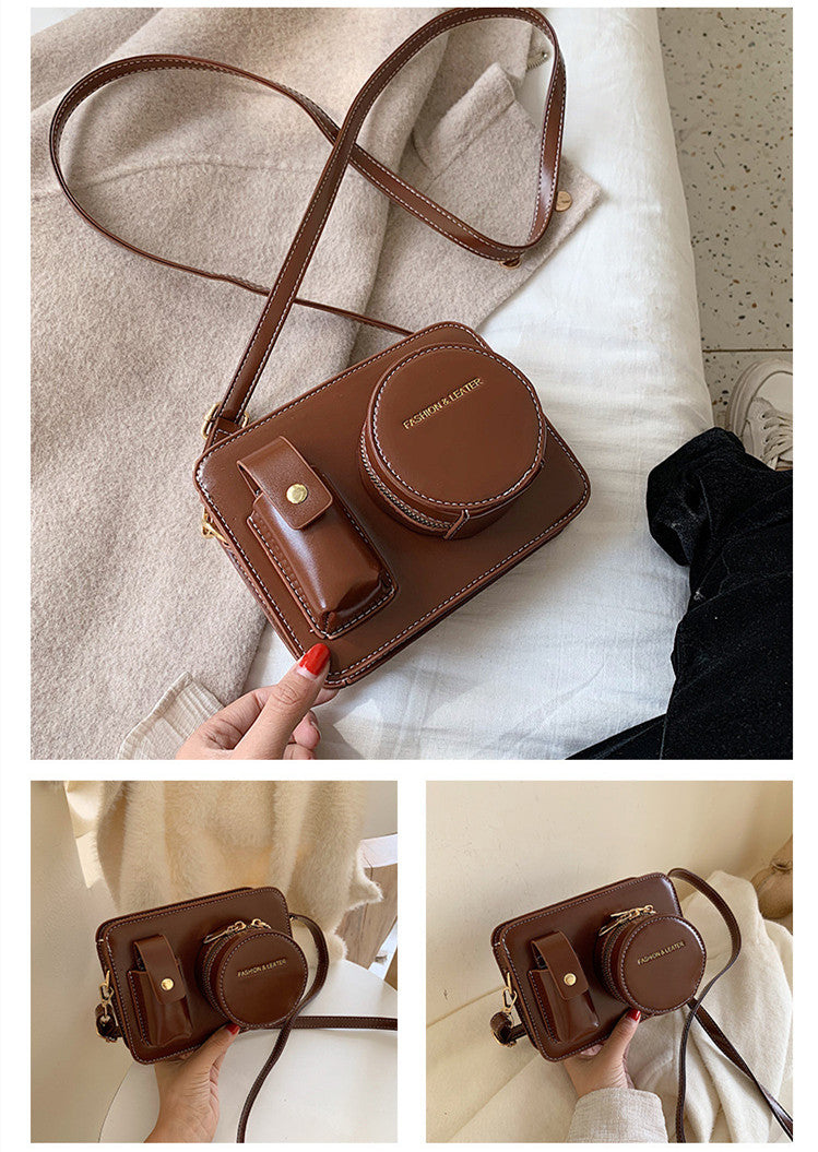 Cool and Compact Camera Shoulder Bag in Unique Shape