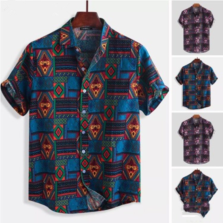 Men's Explosive Fashion Beach Shirt Printed Shirt