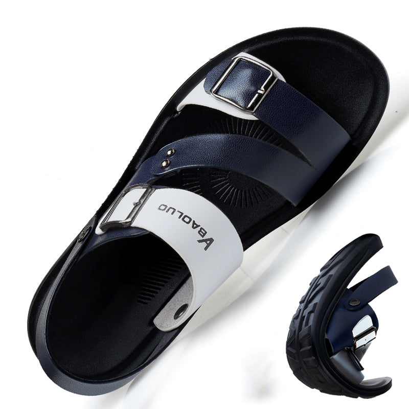 Color block beach shoes men's sandals